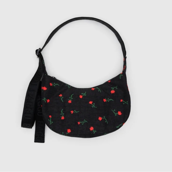 BAGGU Handbags - Small Nylon Crescent Bag